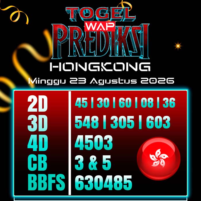 prediksi togel wap HONGKONG 23-Aug-2026