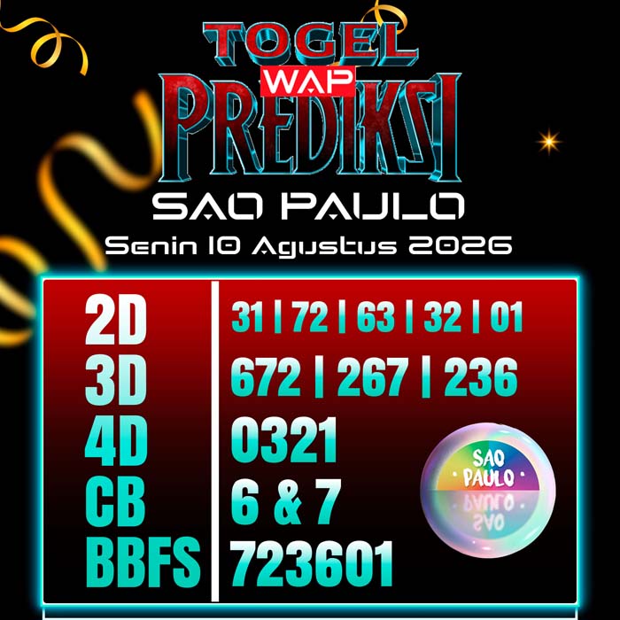 prediksi togel wap SAO PAULO 10-Aug-2026
