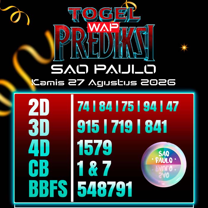 prediksi togel wap SAO PAULO 27-Aug-2026
