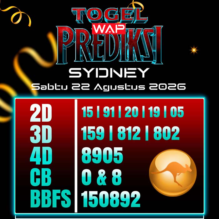 prediksi togel wap SYDNEY 22-Aug-2026