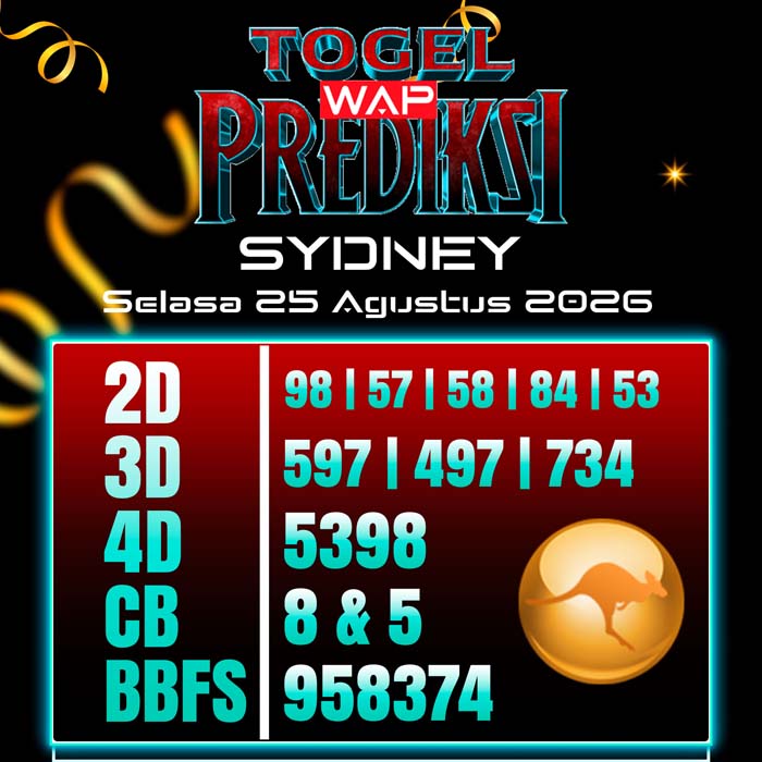 prediksi togel wap SYDNEY 25-Aug-2026