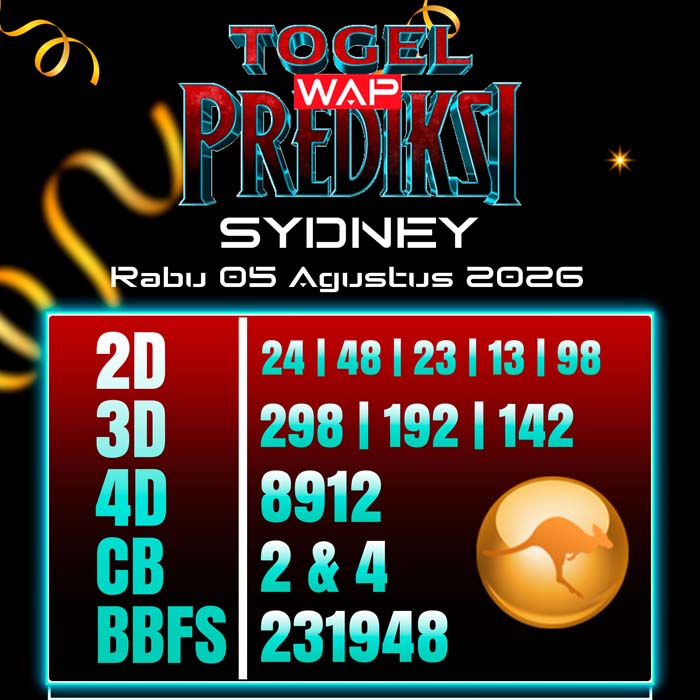 prediksi togel wap SYDNEY 5-Aug-2026