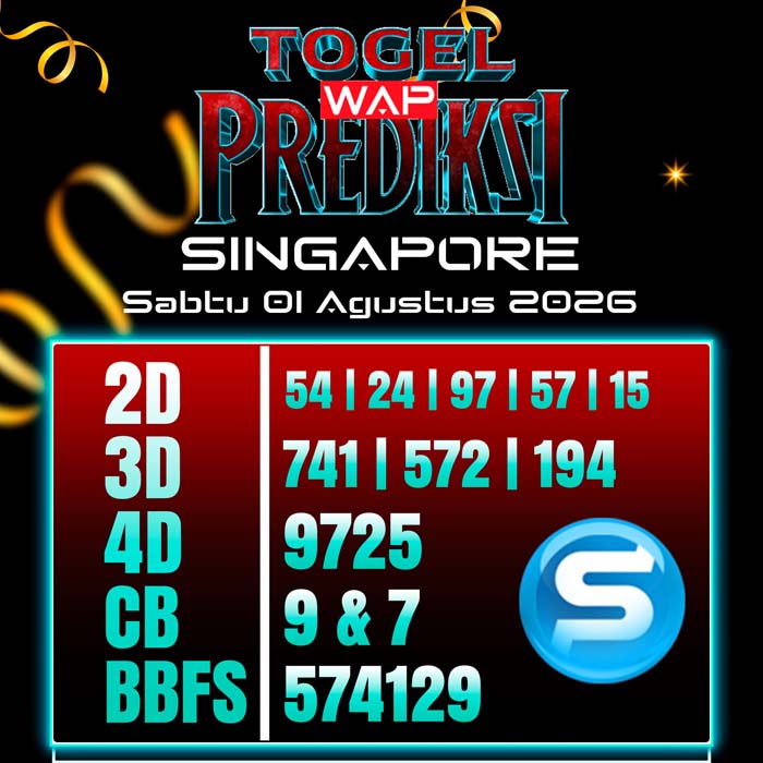 prediksi togel wap SINGAPORE 1-Aug-2026