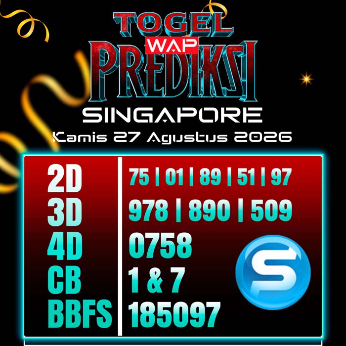 prediksi togel wap SINGAPORE 27-Aug-2026