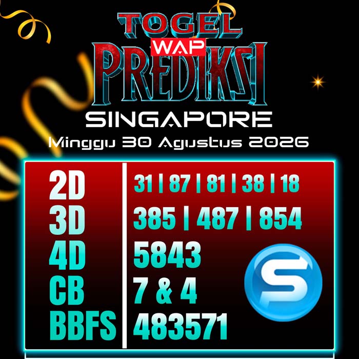 prediksi togel wap SINGAPORE 30-Aug-2026
