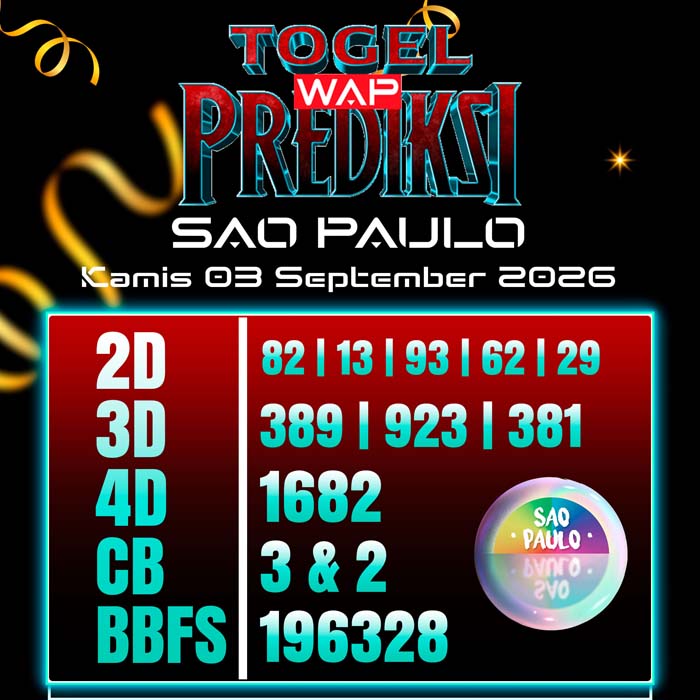 prediksi togel wap SAO PAULO 3-Sep-2026