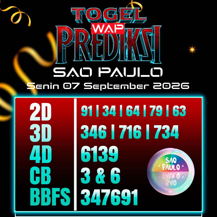 prediksi togel wap SAO PAULO 7-Sep-2026