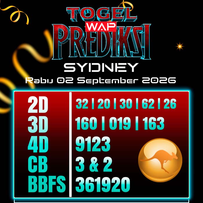 prediksi togel wap SYDNEY 2-Sep-2026