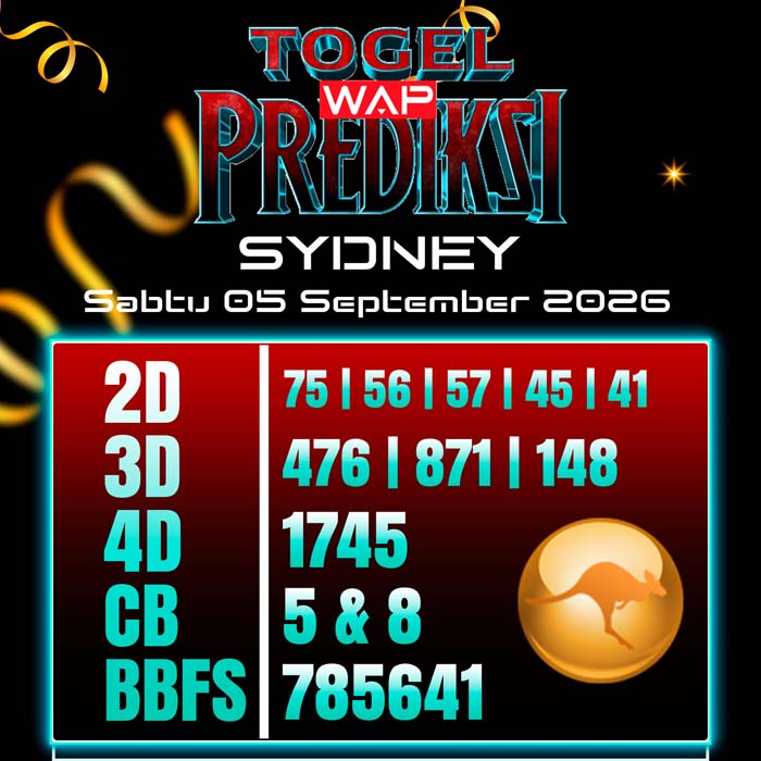 prediksi togel wap SYDNEY 5-Sep-2026