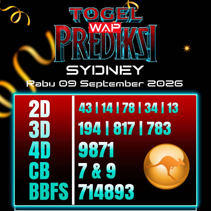 prediksi togel wap SYDNEY 9-Sep-2026