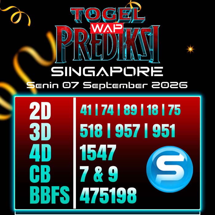 prediksi togel wap SINGAPORE 7-Sep-2026