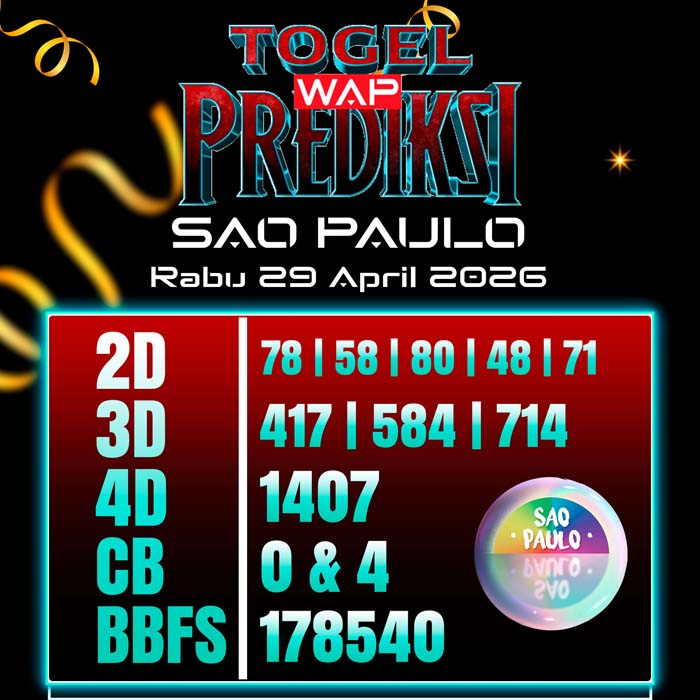 PREDIKSI TOGEL SAO PAULO